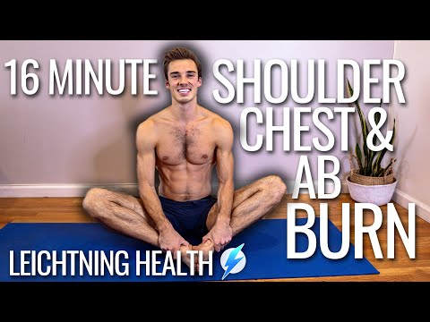 16 minute SHOULDER CHEST & AB BURN (beginner friendly no equipment workout)| PRIDEFIT