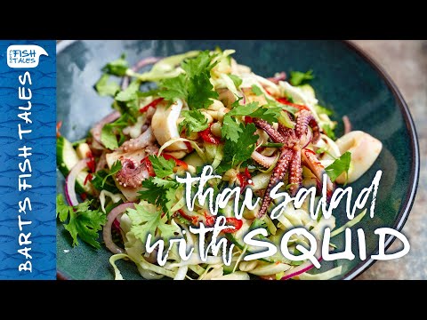 THAI SALAD WITH SQUID / CALAMARES | Bart van Olphen