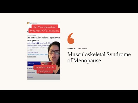 Musculoskeletal Syndrome of Menopause