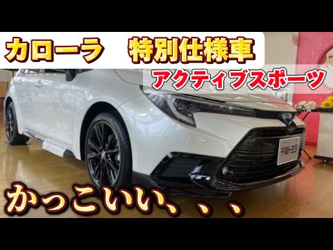 かっこいいぞ！！カローラアクティブスポーツ内外装チェック！【TOYOTA COROLLA ACTIVE SPORTS】