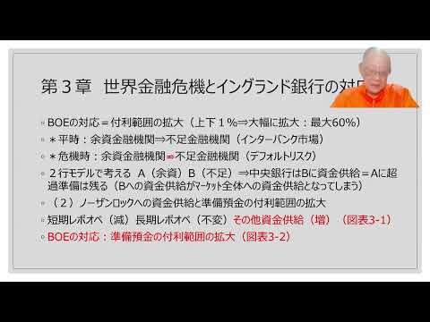 連続講義➂世界金融危機とイングランド銀行の対応