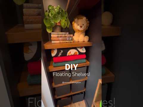 DIY Floating Shelves! #diy #shelving #floatingshelves #woodwork #woodworking #diyprojects #diycraft