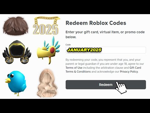 ALL JANUARY 2025 Roblox Promo Codes For FREE ROBLOX ITEMS | Roblox Codes 2025