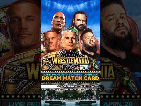 WrestleMania 41 Sunday - Dream Match Card [v9] #WrestleMania #Bevelock #WWE #Shorts