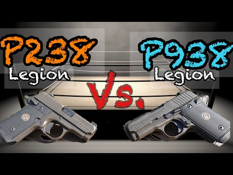 SIG Legion P238 vs. P938 Series Handguns | "War of Legions"