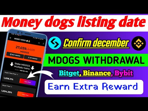 Money dogs airdrop listing date।money dogs airdrops withdrawal।money dogs listing price।money dogs