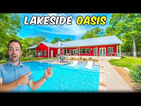 This Houston Texas LAKEHOUSE Is CRAZY!!! Lake Conroe's Coolest Compound