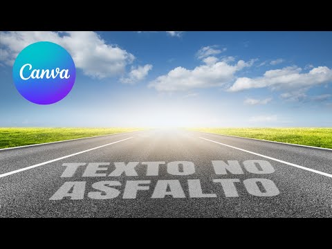 Como fazer EFEITO de TEXTO NA RUA no CANVA 🔥 GRÁTIS | Efeito perspectiva no Canva ATUALIZADO