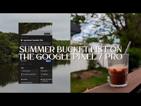 SUMMER BUCKET LIST ON MY GOOGLE PIXEL 7 PRO (free notion template) | pinterest girl summer 2023 ☀️