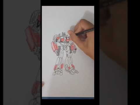 Draw Optimus prime [Transformers] #transformers #shorts #speeddrawing #desenhos