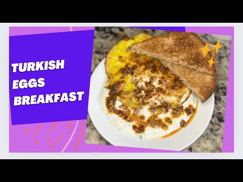 How to Make Turkish Eggs Breakfast Recipe/Cilbir Turkish Eggs/Turkish Poached Eggs