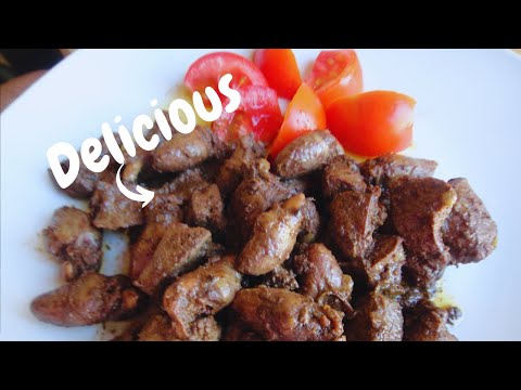 So Deliciously Fried Chicken Hearts & Beef Liver Low Carb Recipe High in Protein