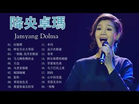 降央卓瑪 Jamyang Dolma | 女中音降央卓玛所有歌：红梅赞，一剪梅，草原夜色美，天籁之爱，呼伦贝尔大草原，姑娘我爱你 | Tibetan Chinese Songs