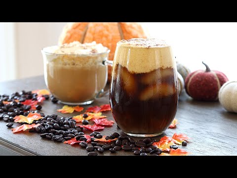 PUMPKIN CREAM COLD BREW COFFEE & PUMPKIN SPICE LATTE RECIPES FALL 2020