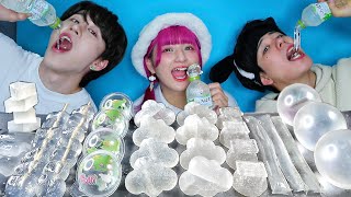 [ASMR] Eat I Lohas Jelly 🫧🧊🚰🌧🛁 Moppantrio / Kanokota