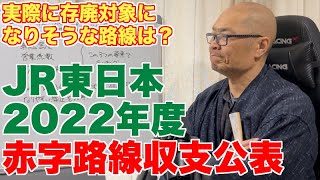 JR東日本の路線で実際に状況がまずい路線を考察【2022年度の輸送密度2000未満の路線収支公表】