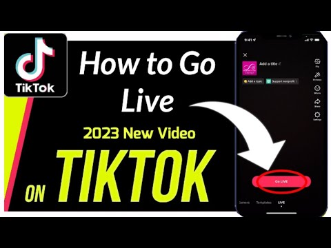 How to go live on TikTok 2023