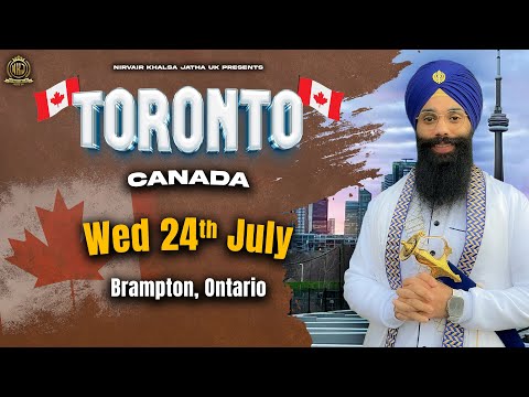 Canada Tour 2024 | Brampton, Ontario | Bhai Harinder Singh Ji | NKJ | 24/07/2024