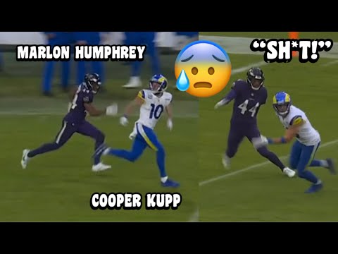 Puka Nacua & Cooper Kupp Vs Marlon Humphrey 🔥 Ravens Vs Rams 2023 highlights (WR Vs CB)