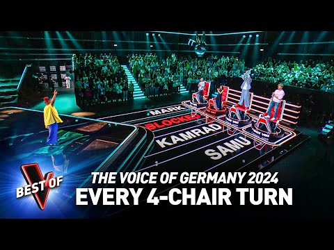 Every Incredible 4-CHAIR TURN on The Voice of Germany 2024