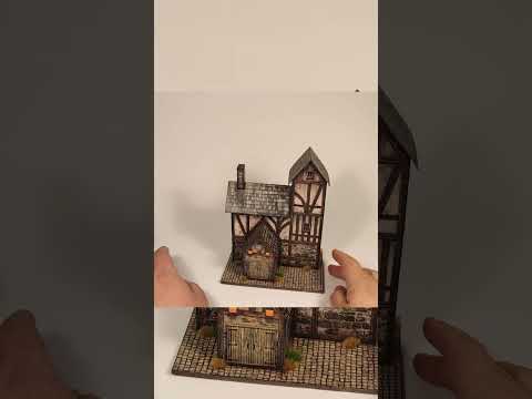 Easy wargaming terrain. Papercraft house.