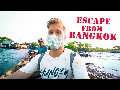 Boat Escape From BANGKOK / Island of Bang Krachao / Thailand Street Food Tour