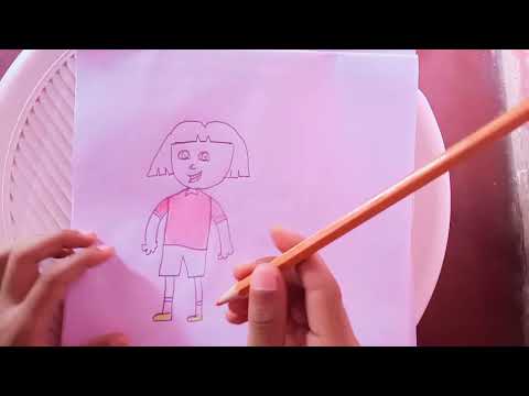 How To Draw Dora Easily | Step By Step Kids Drawing