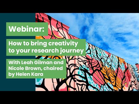 How to bring creativity to your research journey