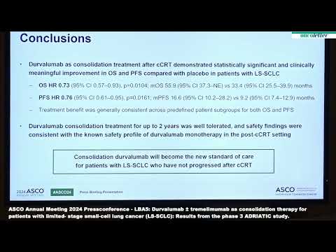 ASCO 2024 - LBA4: The ADRIATIC Study