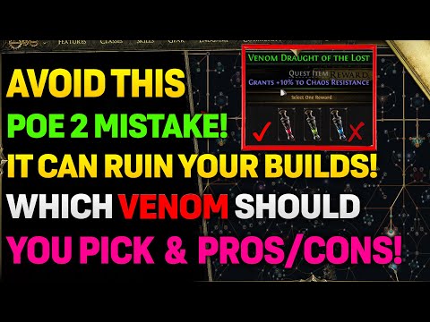 Picking The WRONG Venom Draught In POE 2 Can Weaken Your Endgame Builds!