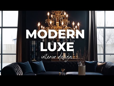 Modern Luxe Interior Design: The Power of Color, Gold, and Glamour | 4K