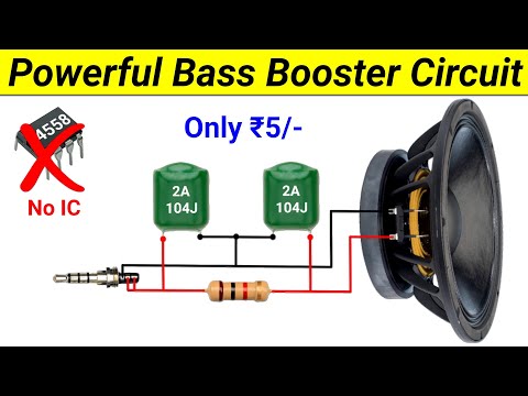 How to make Powerful Bass Booster circuit with only 3 Components || Amplifier Bass Booster circuit