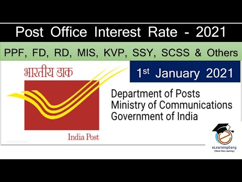 Post Office Saving Scheme latest Interest rate 2021 | Post office RD scheme, Fixed Deposit, PPF 2021