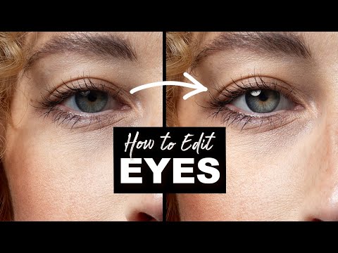 How to make EYES SPARKLE in 3 Easy Steps using Photoshop!