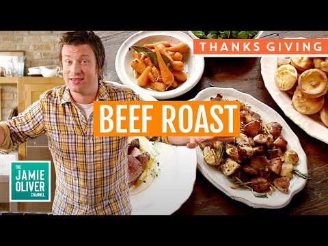 Thanksgiving Dinner Inspiration! Beef Roast Dinner | Jamie Oliver's 30 Minute Meals Full Episode