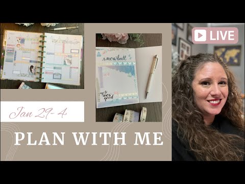 🔴 Plan With Me | January 29-February 4 | Classic Happy Planner