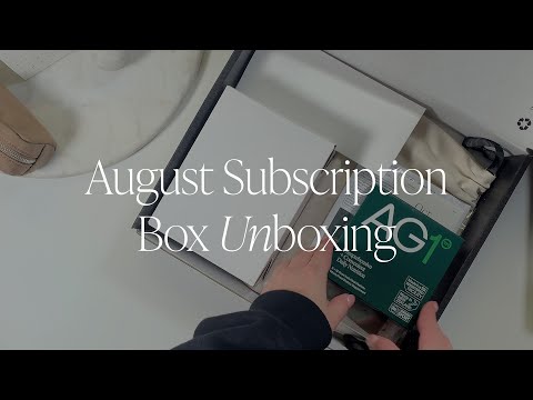 Healthy Habits Planning: August Subscription Box Unboxing | Cloth & Paper