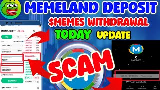 Memeland $MEMES Token Withdrawal l Memeland Today New Update l Memeland Airdrop withdrawa