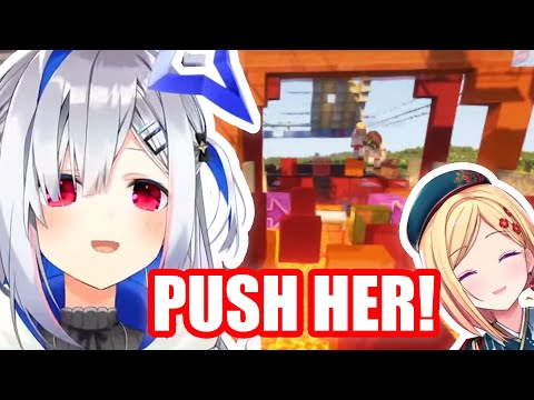 Devil Gorilla Tells Akirose To Push Matsuri into the Magma, Turned Race into PVP 【Hololive Eng Sub】