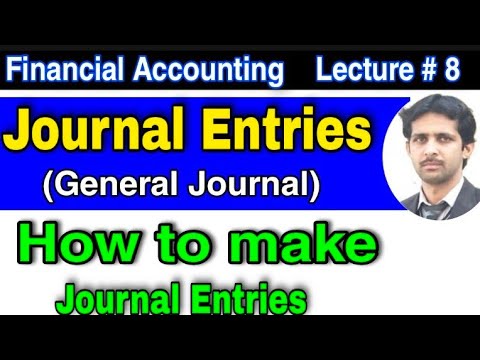 Accounting Journal Entries | How to Make Journal Entries in Accounting | General Journal