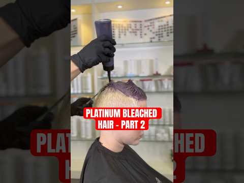 Platinum bleached hair - PART 2 #sanjacaricakarasman #bleachedhair #bleachedhair