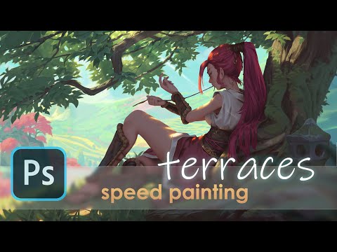 terraces speed painting (Time-lapse)