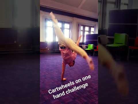 Challenge For Today The One Handed Cartwheel #challenge #cartwheel