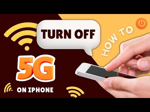 How to turn off 5g on the iPhone