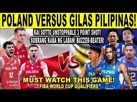 GILAS PILIPINAS vs POLAND - Kai Sotto Sobrang Lakas dahil coach Tim Cone! FIBA Qualifiers 2k