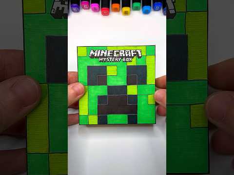 DIY Minecraft Mystery Box with Paper | Paper Craft Ideas #shorts #papercraft