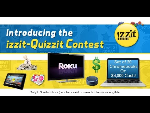 izzit-Quizzit Contest Announcement Video