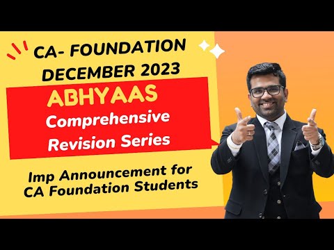 🔥 Imp Announcement for CA Foundation Dec 23 Students|  Detailed Revision Series by AVJ Academy