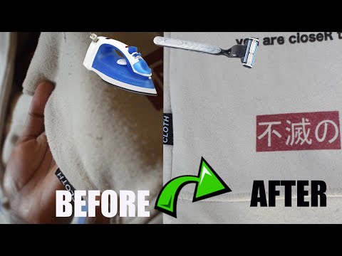 Cheaply Remove Lint On Your Clothes With Only An Iron Box and A Shaver/Razor