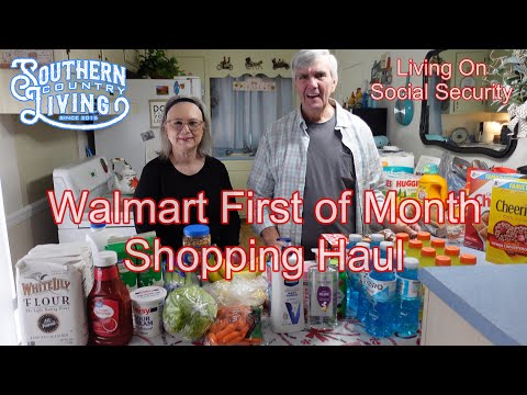 Walmart First Of Month Shopping Haul  11-13-2024  --  Living On Social Security